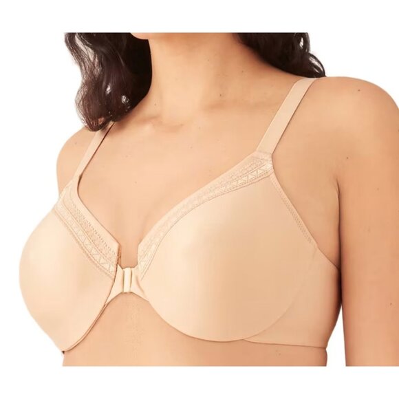 Wacoal Perfect Primer Underwire 855313 Sand Beige Womens Bra 42D NWT Front Close - Picture 2 of 9